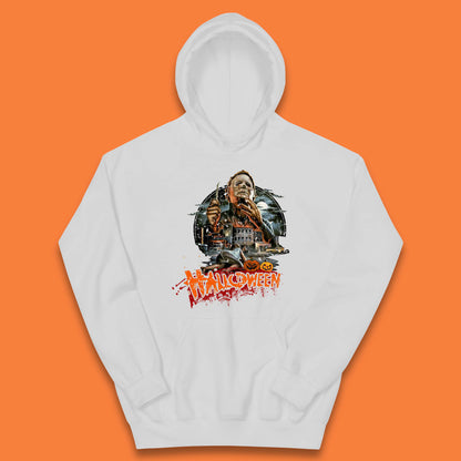 Halloween II The Nightmare Isn't Over Vintage Halloween Movie Poster Micheal Myers Horror Character Kids Hoodie