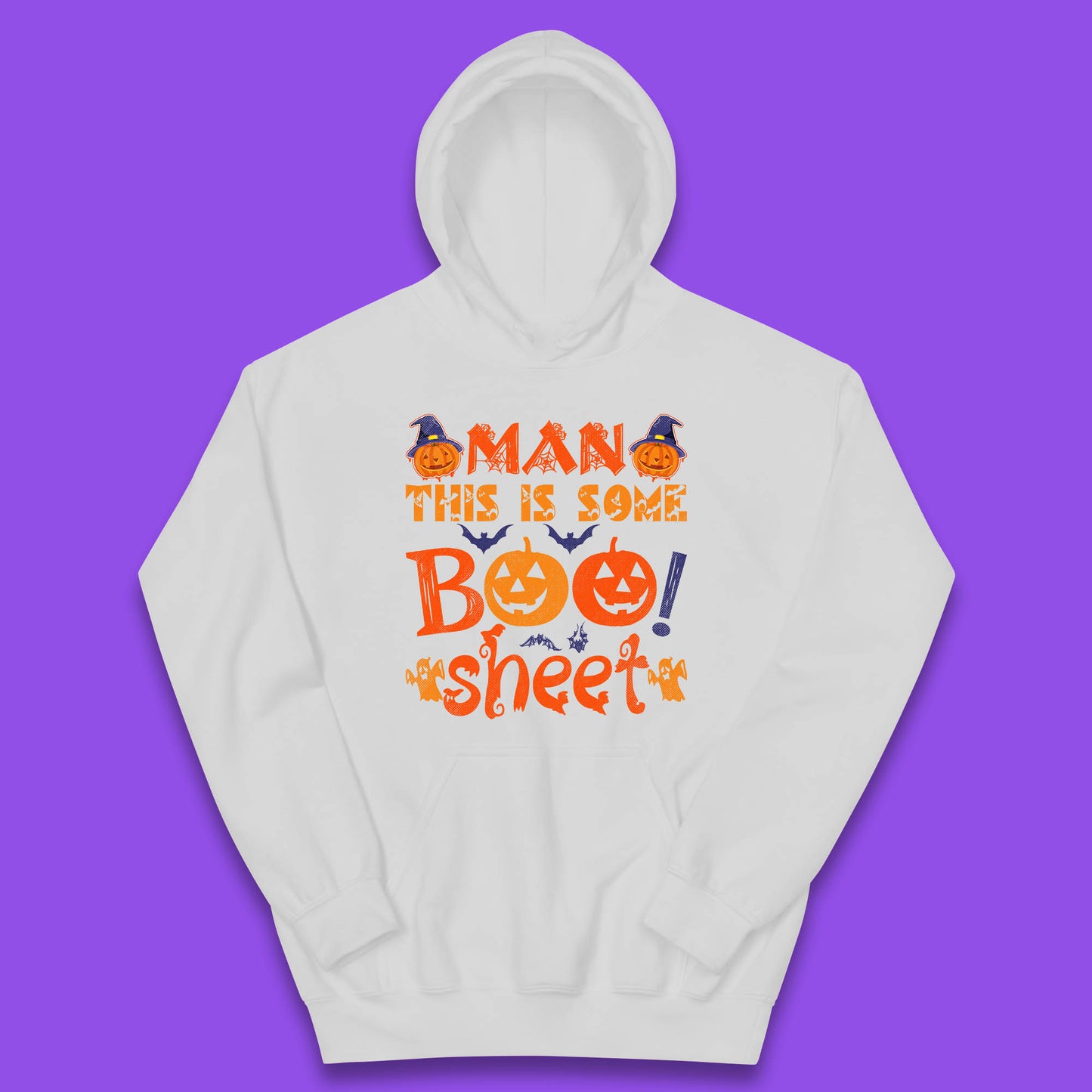 Man This Is Some Boo Sheet Funny Ghost Halloween Costume Kids Hoodie