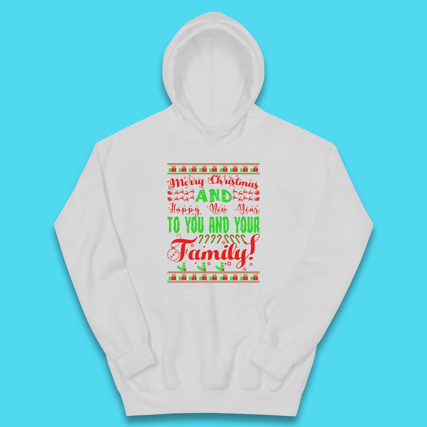 merry christmas family hoodie