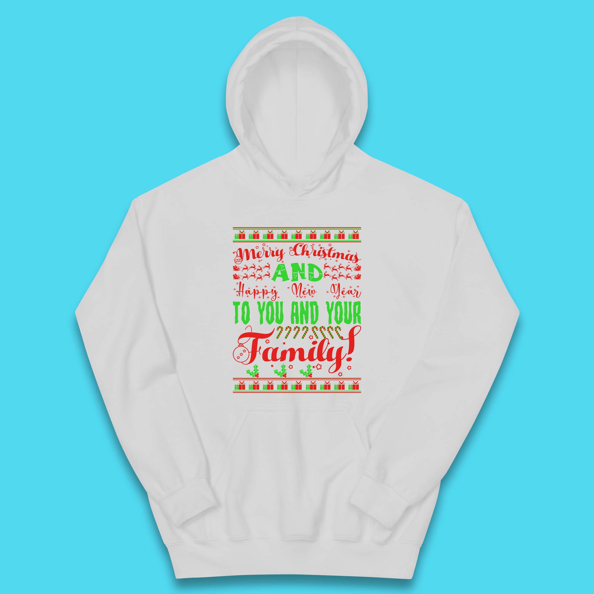 merry christmas family hoodie