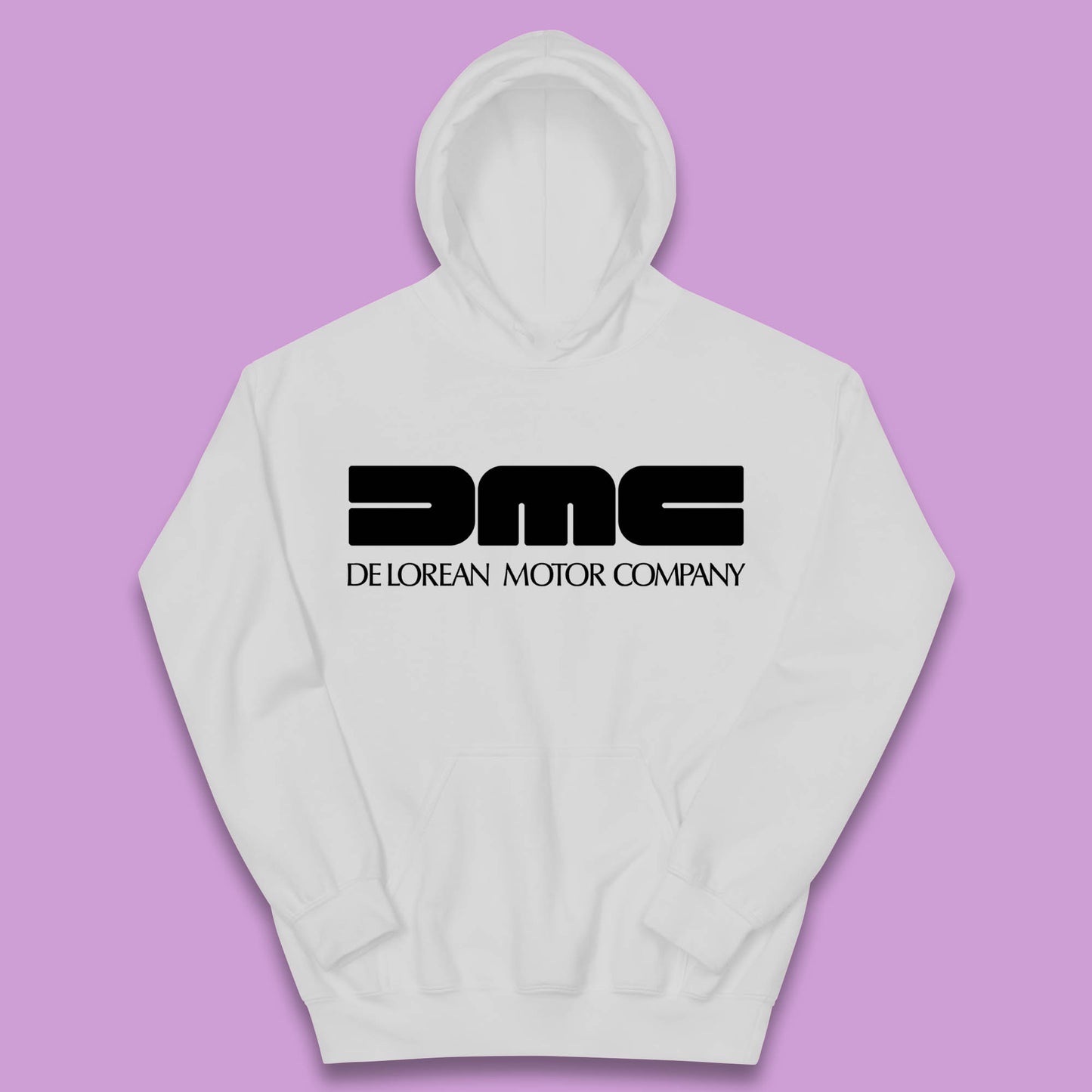 DeLorean Motor Company (DMC) Vintage Logo Back To The Future Kids Hoodie