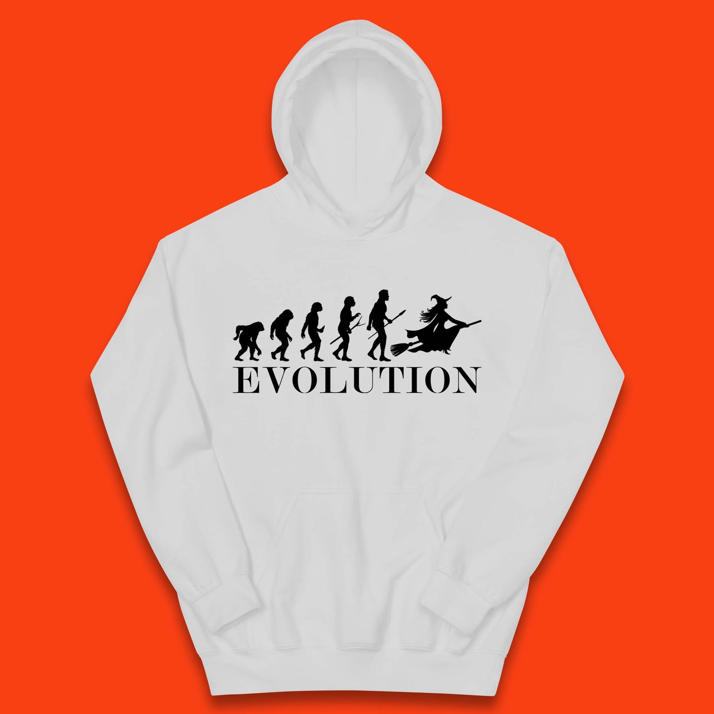 Witch Evolution Halloween Scary Spooky Witch Costume Kids Hoodie