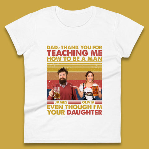 Personalised Thank You For Teaching Me Womens T-Shirt