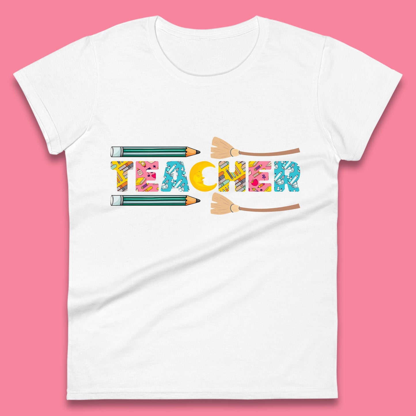 Halloween Teacher Spooky Teacher Ghost Halloween School Womens Tee Top
