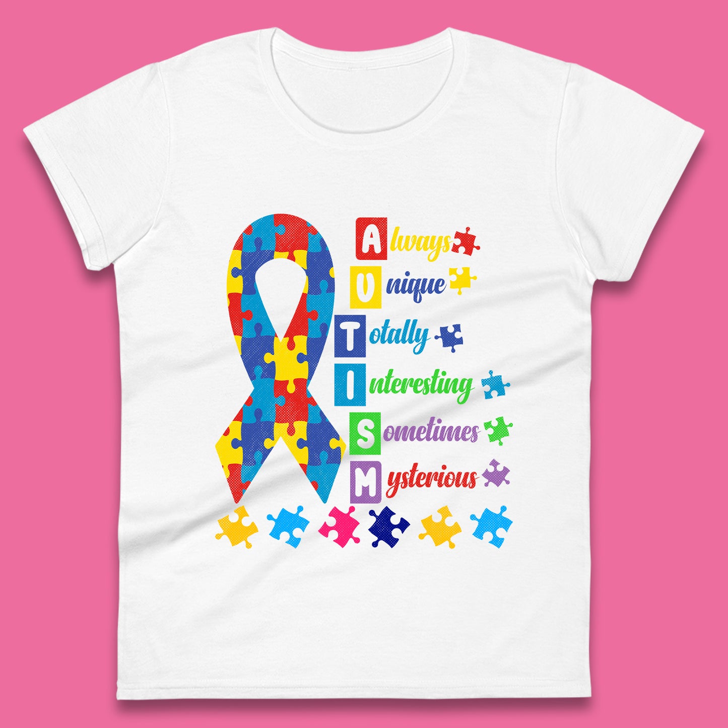 Autism Always Unique Womens T-Shirt