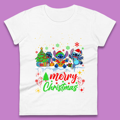 Stitch Squad Christmas Womens T-Shirt