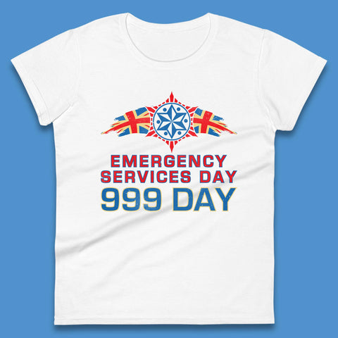 Emergency Services Day 999 Days United Kingdom Emergency Services First Responder Annual Holiday Womens Tee Top