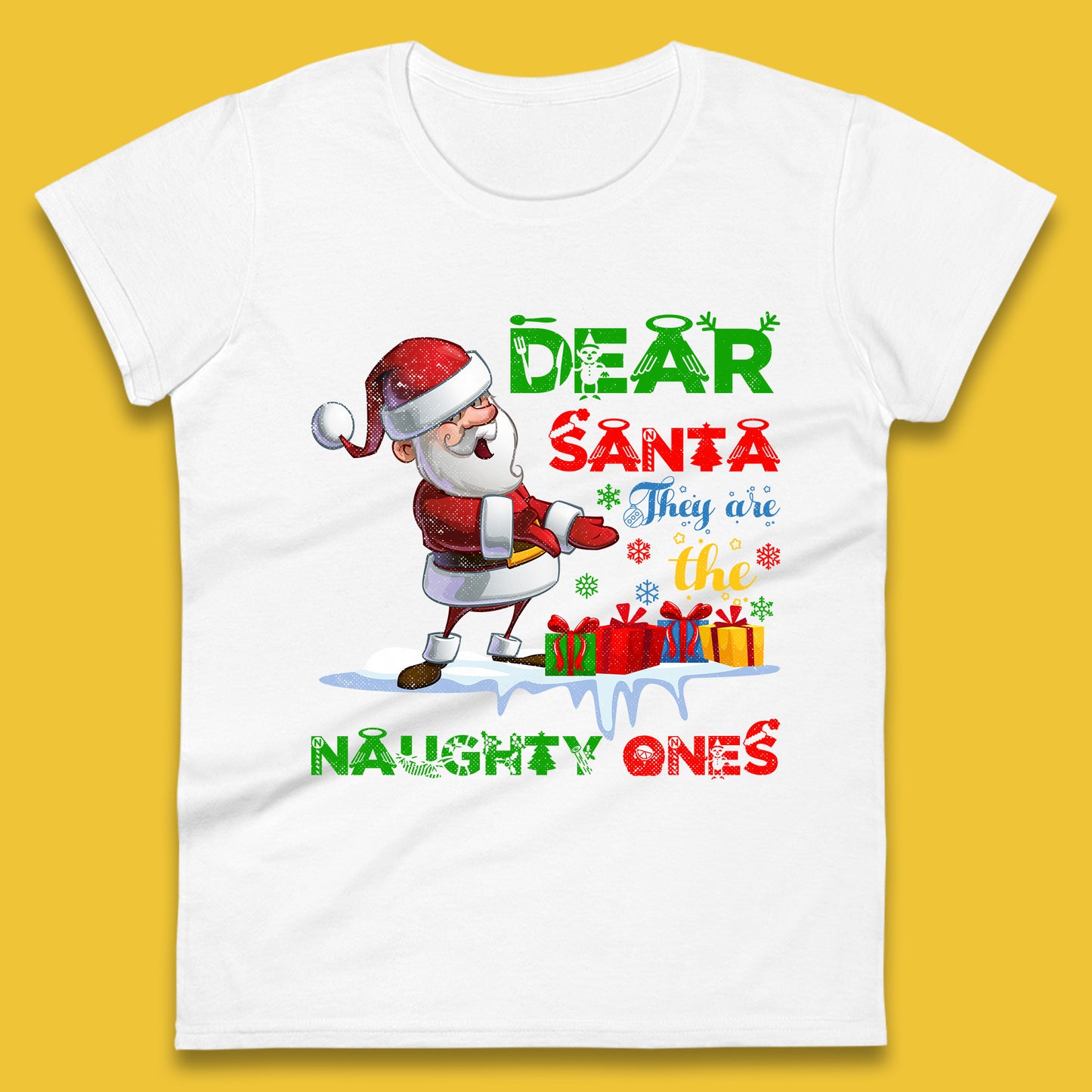 dear santa womens t shirt