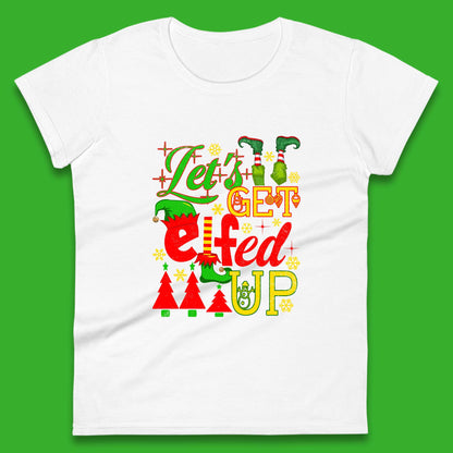 elf christmas womens t shirt