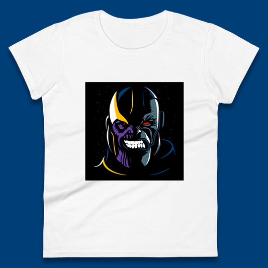 Thanos Comic Book Supervillain Fictional Characters Avengers Endgame Marvel Villian Womens Tee Top