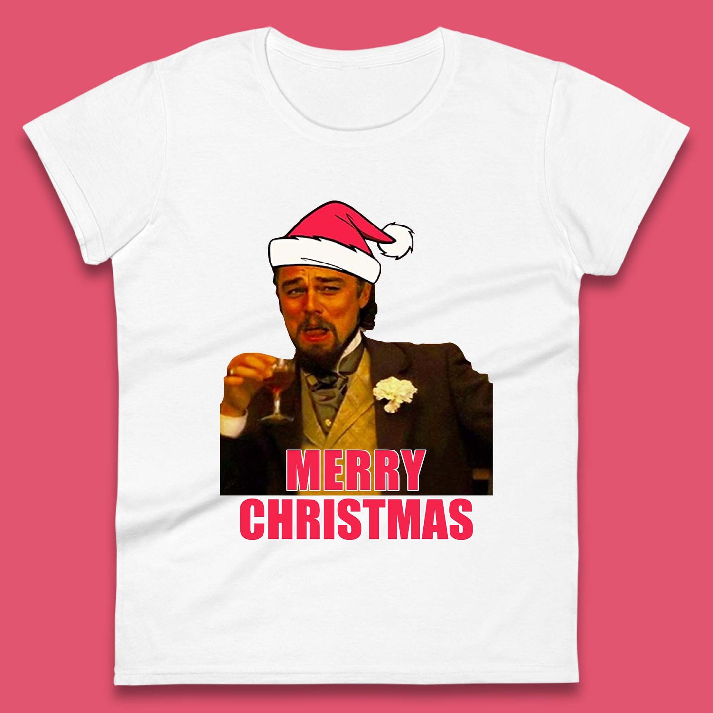 Leonardo DiCaprio Christmas Womens T-Shirt