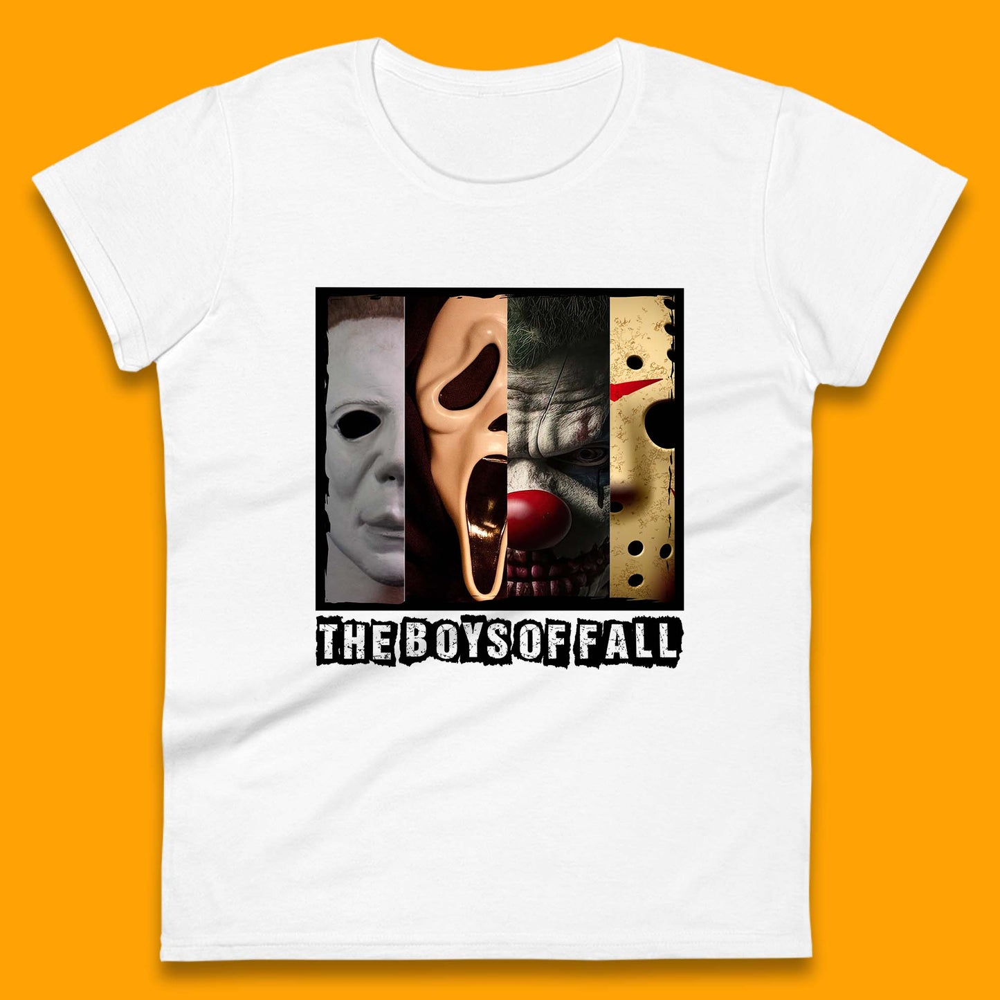 The Boys Of Fall Halloween Horror Movie Characters Friends Halloween Villians Serial Killers Womens Tee Top