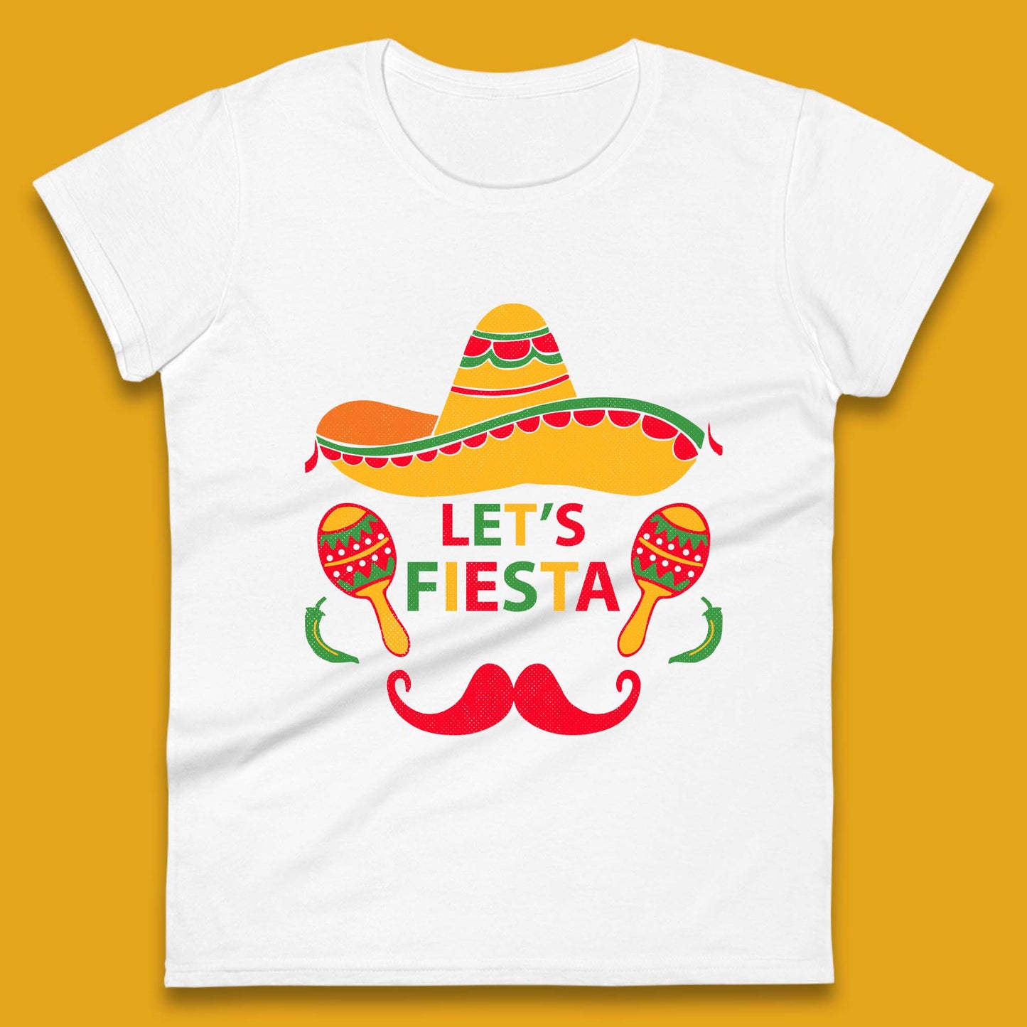 Let's Fiesta Cinco De Mayo Womens T-Shirt