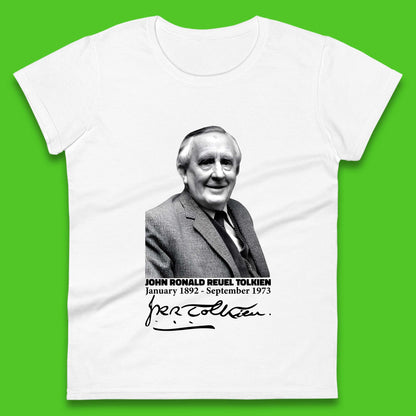 John Ronald Reuel Tolkien Signature Womens T-Shirt