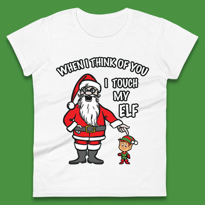 Cheeky Rude Funny Christmas Womens T-Shirt