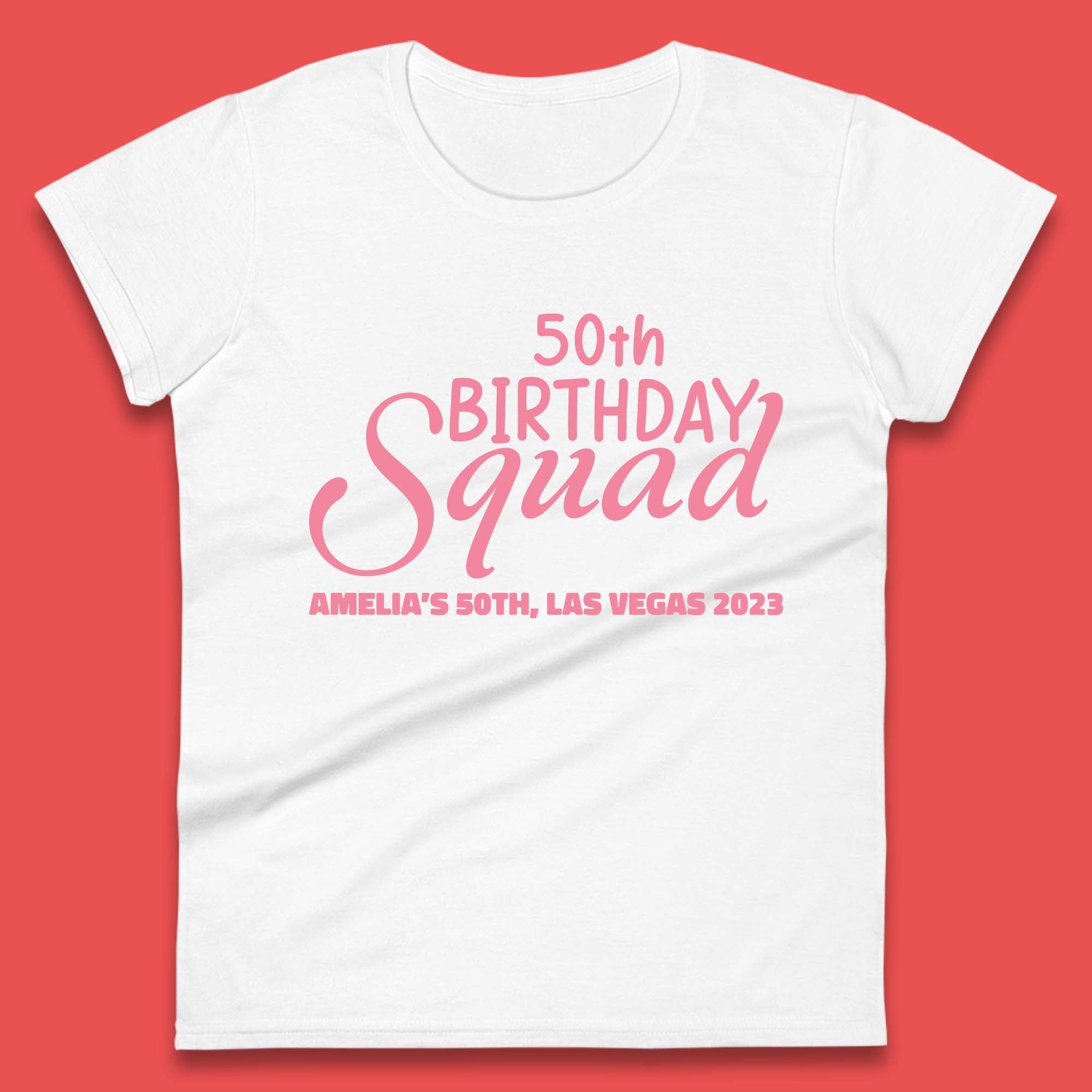 Personalised Birthday Squad Custom Birthday Year Your Name City And Year Birthday Party Womens Tee Top