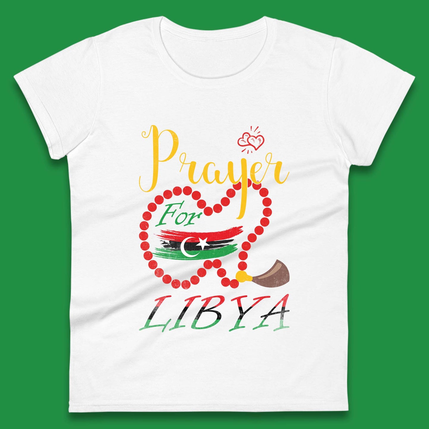 Prayer For Libya Help Libya Flood Solidarity Stand With Libya Womens Tee Top