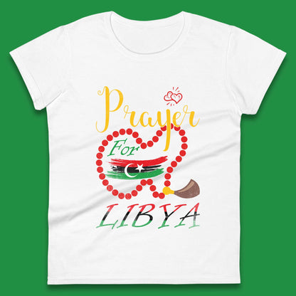 Prayer For Libya Help Libya Flood Solidarity Stand With Libya Womens Tee Top