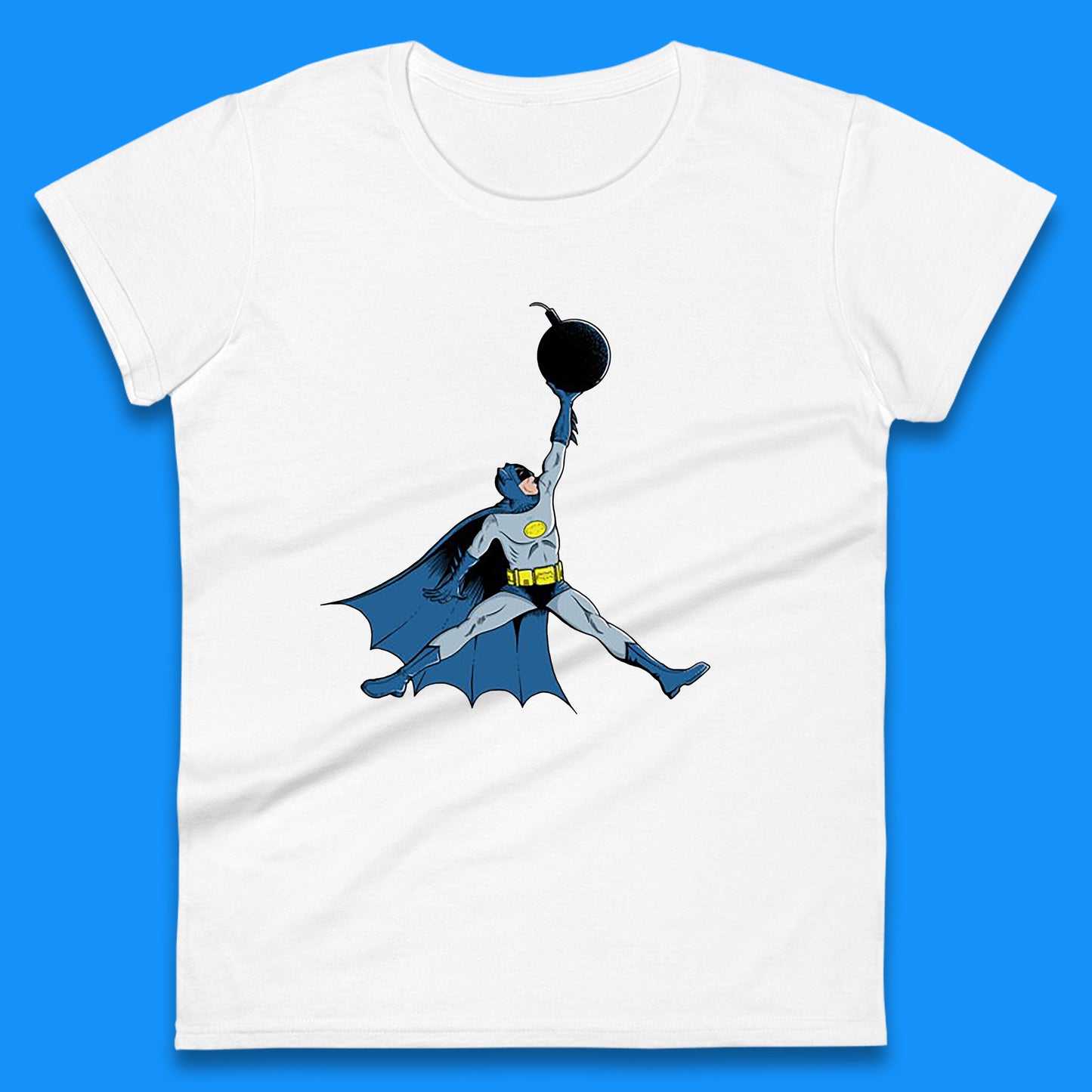 Superhero Batman Jordan Spoof DC Comics Action Adventure Movie Character  Womens Tee Top