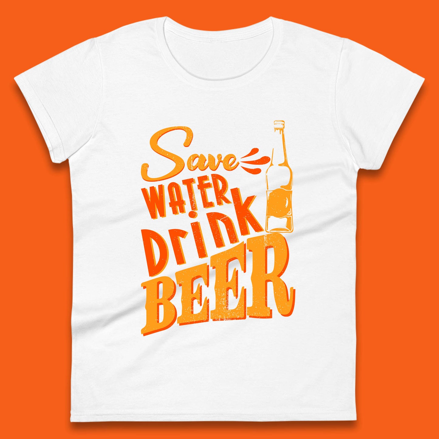 Save Water Drink Beer Halloween Horror Scary Beer Drinking Party Womens Tee Top