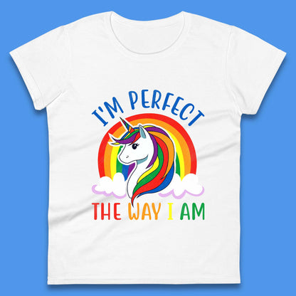 Rainbow Unicorn LGBT Pride Womens T-Shirt