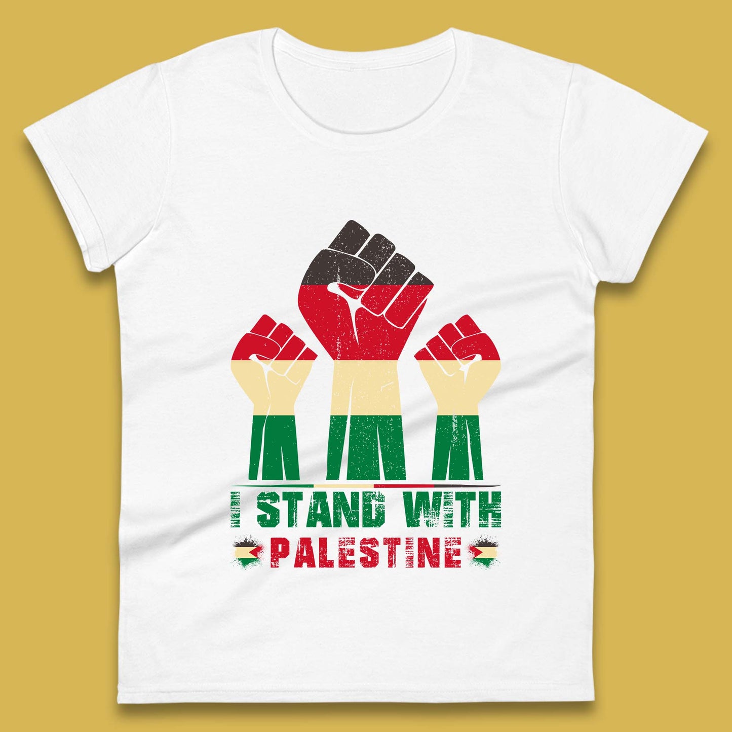 Ladies I Stand with Palestine T Shirt UK
