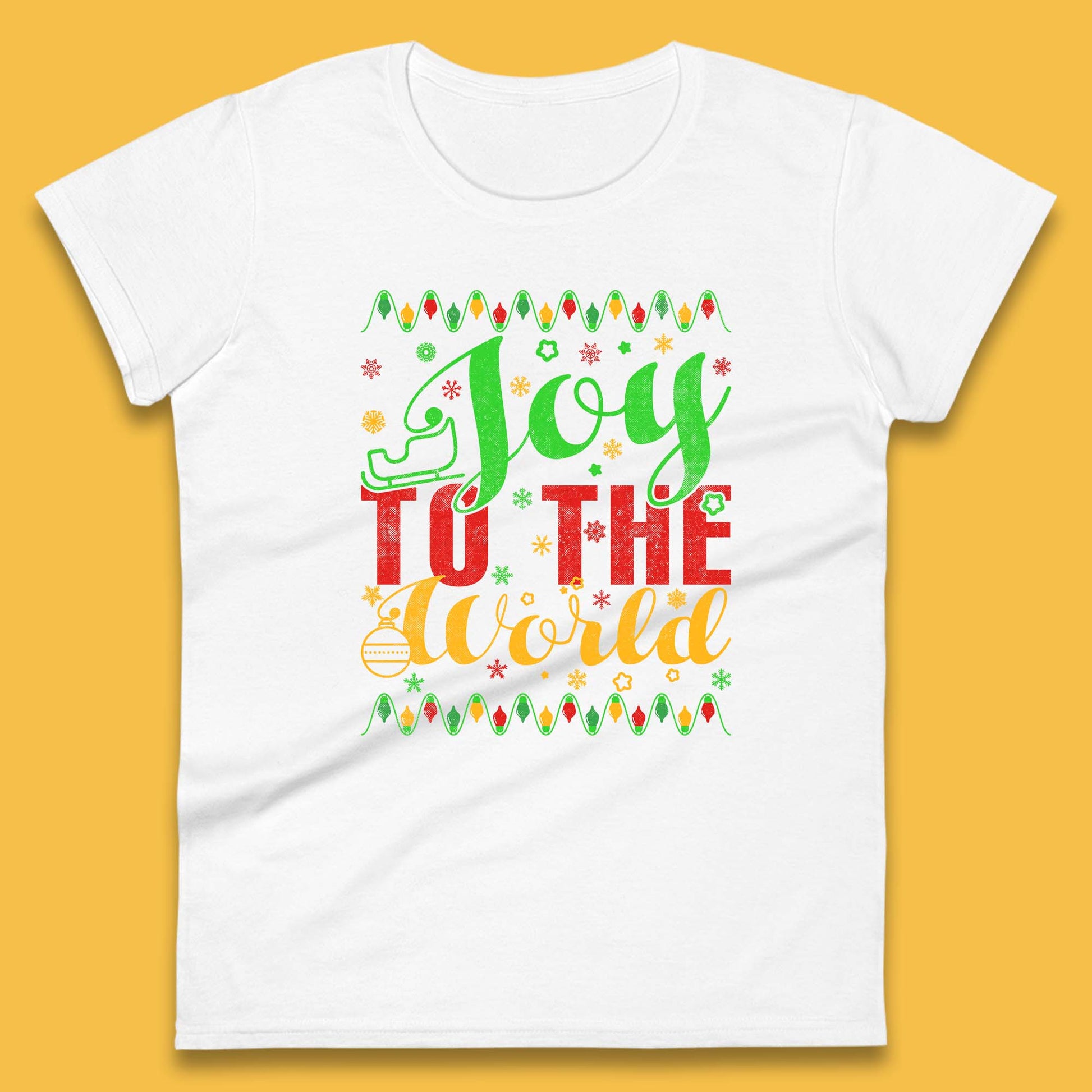 merry christmas joy to the world womens top