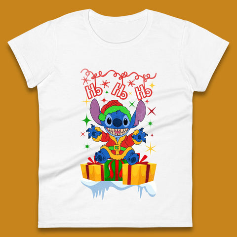 Elf Stitch Christmas Womens T-Shirt