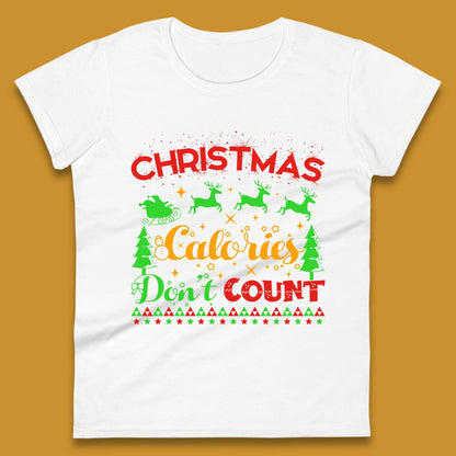 christmas calories don't count womens t shirt