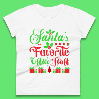 Office Staff Christmas Womens T-Shirt
