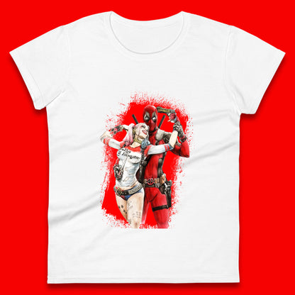 Hot DC Anime Suicide Squad Harley Quinn Deadpool Fanfiction Poster Funny Superheroes DC Comics Deadpool E Quinn Womens Tee Top