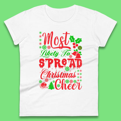 spread christmas cheer womens t shirt
