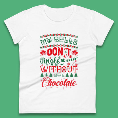 funny christmas chocolate womens t shirt