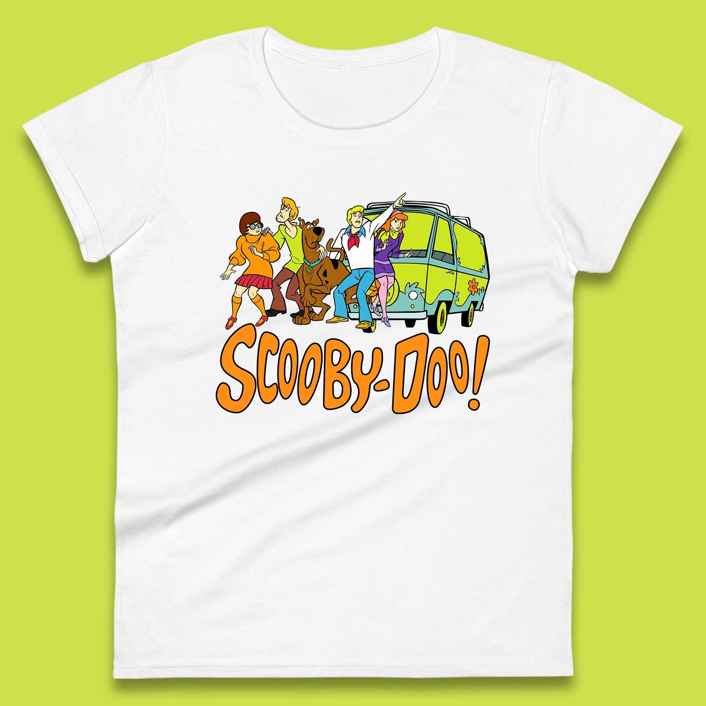Halloween Scooby Doo & Gang Horror Van Scary Mystery Machine Womens Tee Top