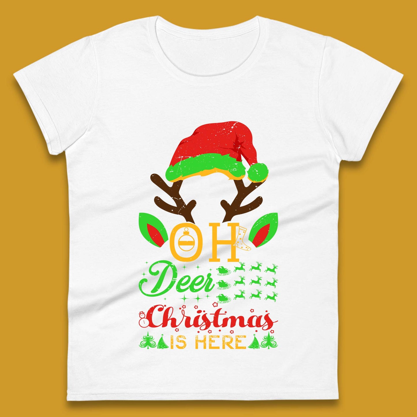 oh deer christmas is here tee