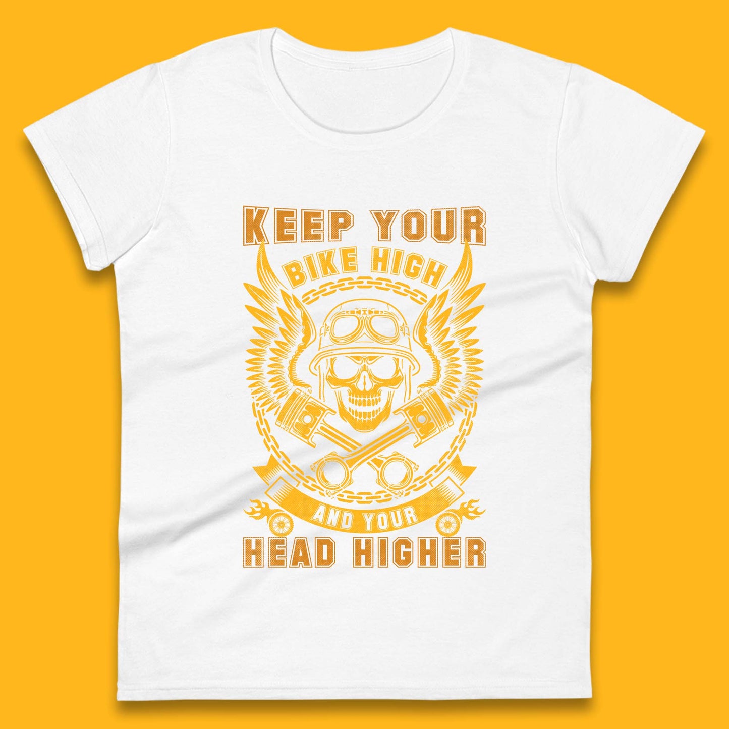 Keep Your Bike High Womens T-Shirt