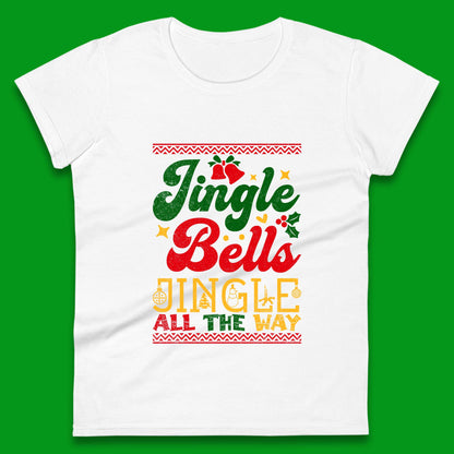jingle bell christmas womens t shirt