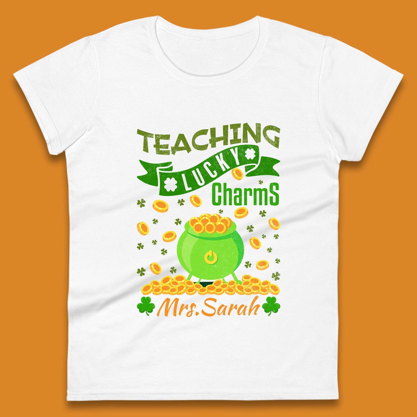 Personalised Teaching Lucky Charm Womens T-Shirt