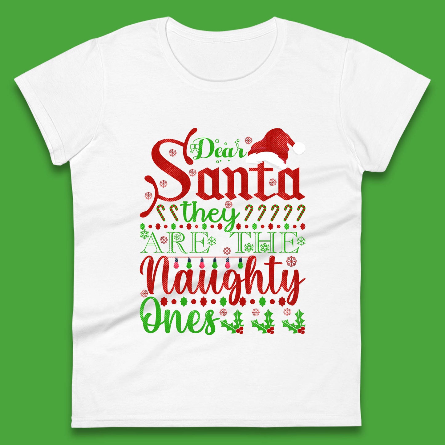 dear santa christmas womens t shirt