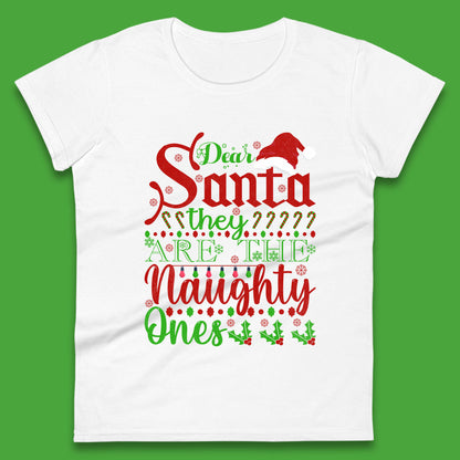 dear santa christmas womens t shirt