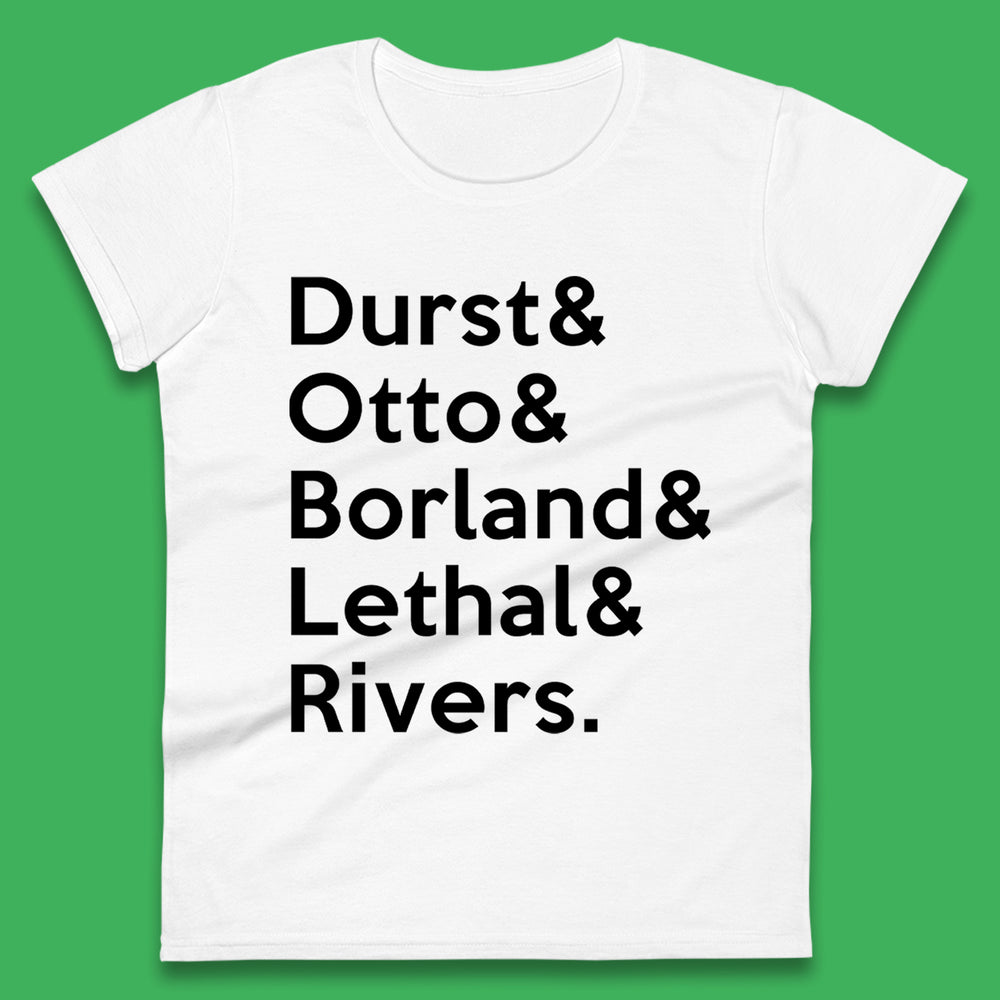 Durst & Otto & Borland & Lethal & Rivers Limp Bizkit Band Womens T-Shirt