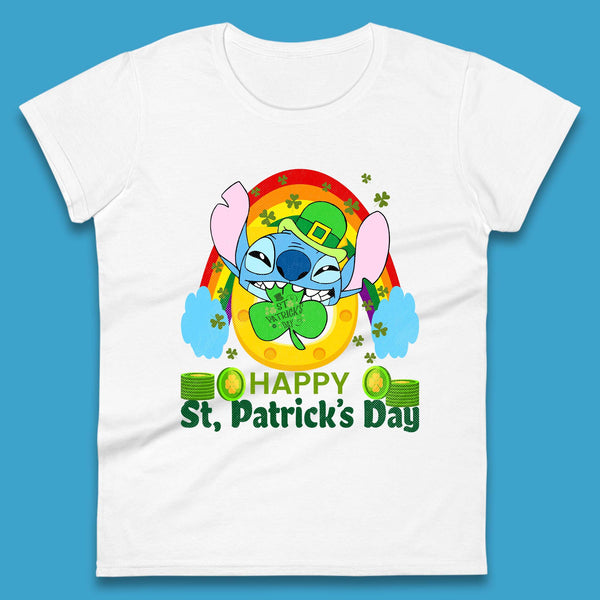 St. Patrick's Day Stitch Womens T-Shirt