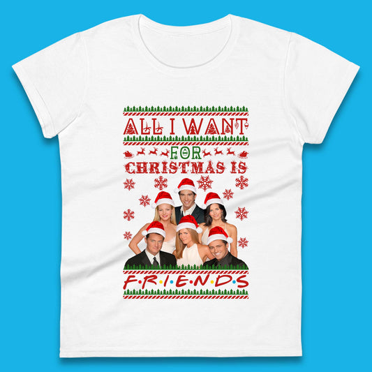 Want Friends For Christmas Womens T-Shirt