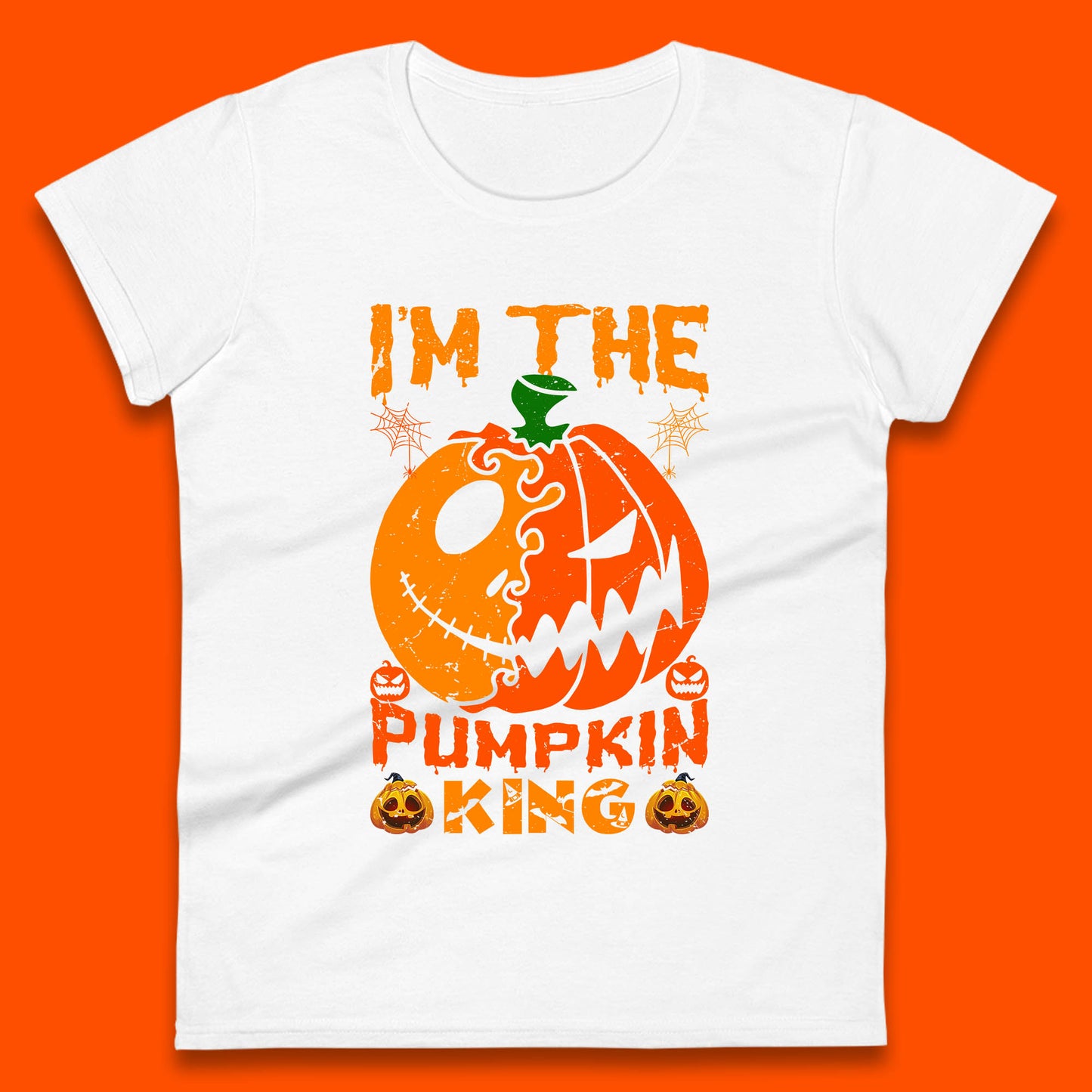 jack skellington pumpkin womens t shirt