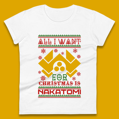 Want Nakatomi For Christmas Womens T-Shirt