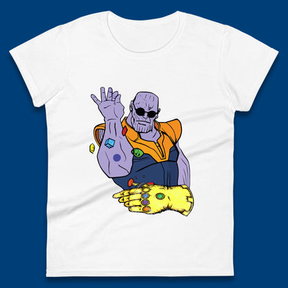 Thanos Infinity Stones Bae Avengers Infinity War Salt Bae Thanos Spoof Marvel Comics Infinity Gauntlet Womens Tee Top