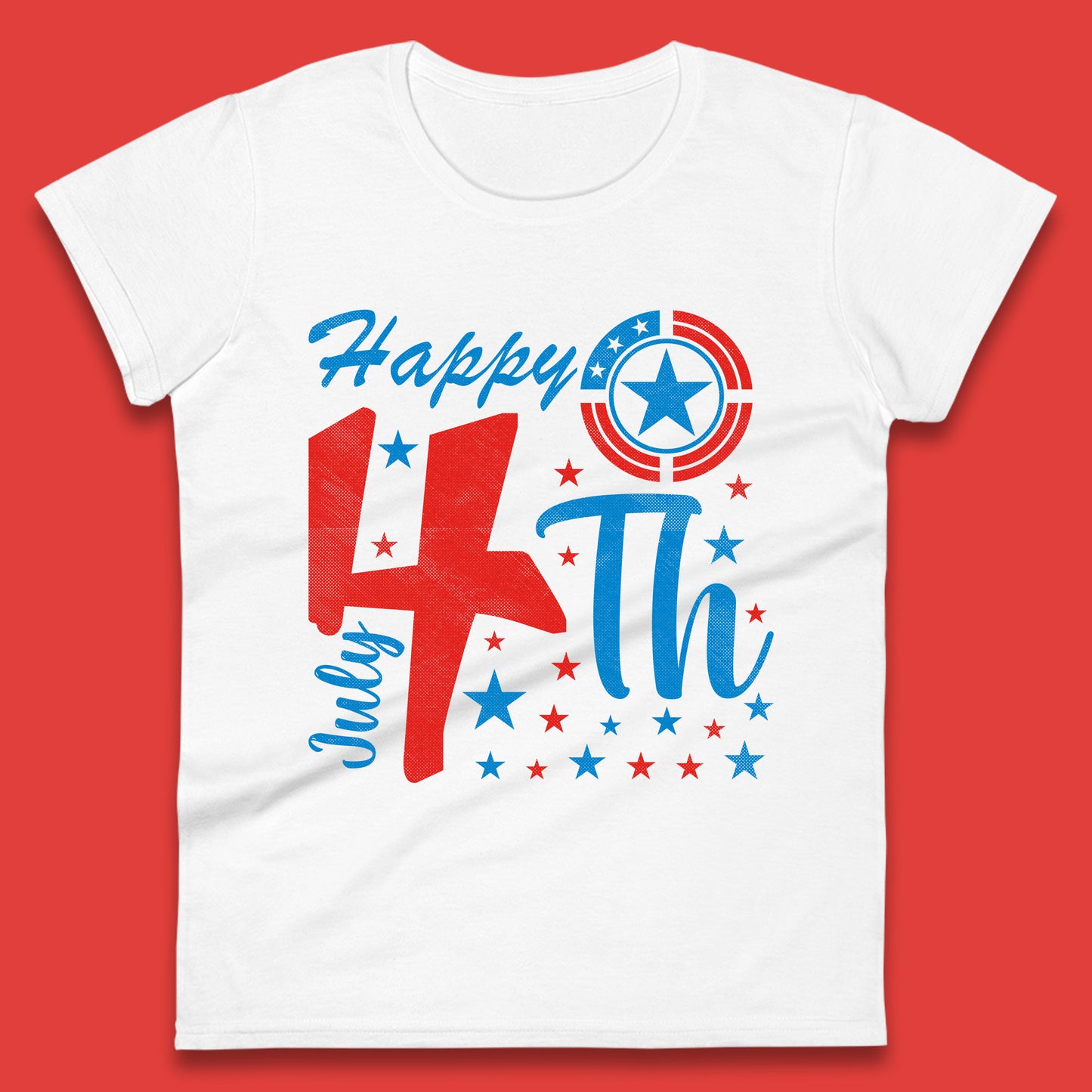 Happy 4th July United States Of America Independence Day Patriotic Celebration Fourth Of July Womens Tee Top