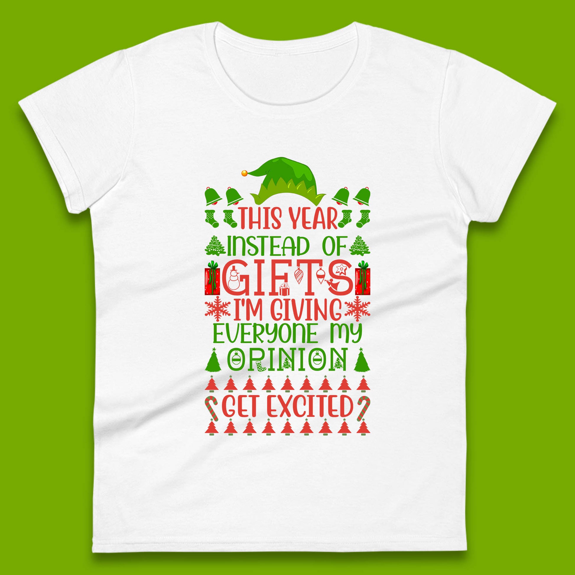 christmas elf womens t shirt