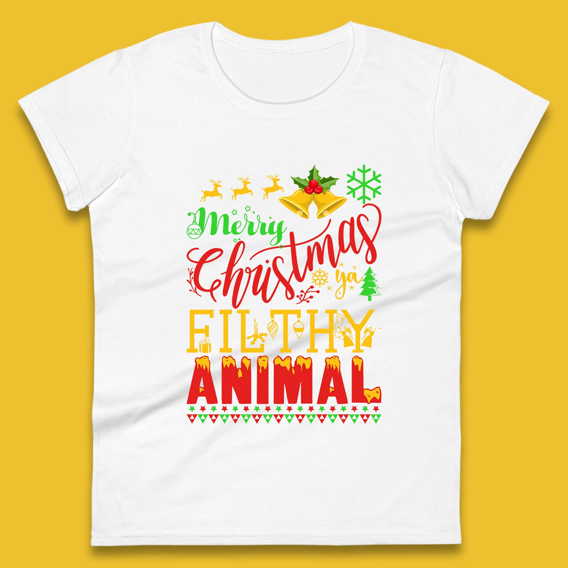 merry christmas ya filthy animal t shirt