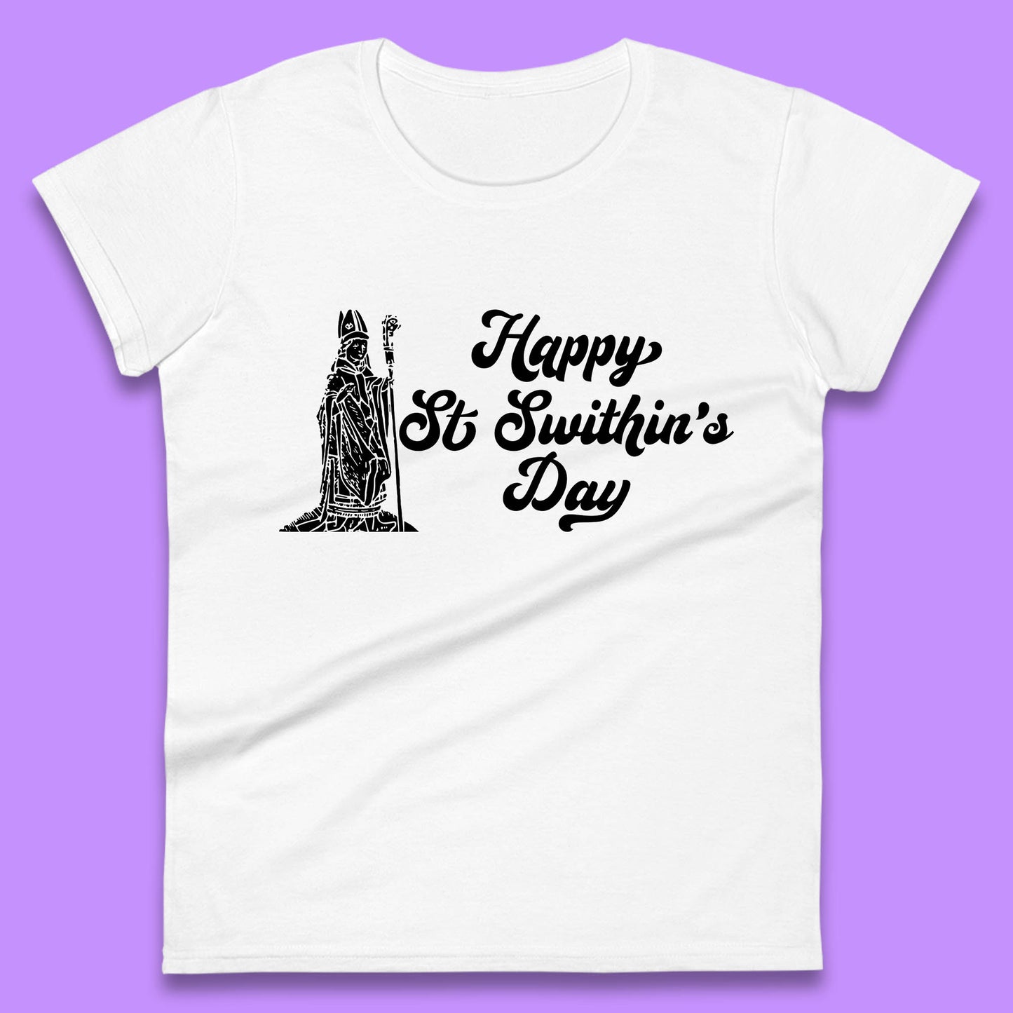 Happy St. Swithin's Day Swithun Weather Folklore Saint Swithun's Day Womens Tee Top